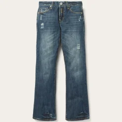 1014 Fit Destructed Dark Wash Jeans-Stetson Online