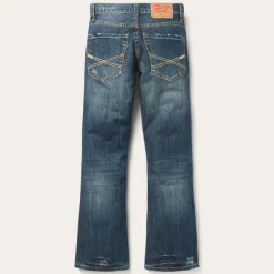 1014 Fit Destructed Dark Wash Jeans-Stetson Online