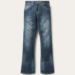 1014 Fit Destructed Medium Wash Jeans-Stetson