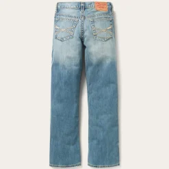 1520 Fit Light Wash Jeans With Tacking-Stetson Best
