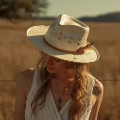 Andromeda Vented Straw Fedora-Stetson Best