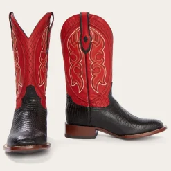 Arlington Teju Red Matte Cowboy Boot-Stetson Best