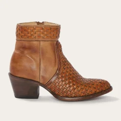 Basketweave Side Zip Ankle Boot-Stetson Best