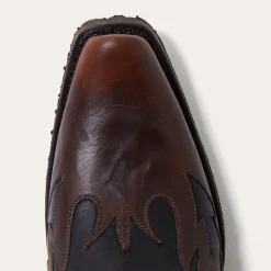 Biker Outlaw Oiled Leather Cowboy Boot-Stetson Clearance