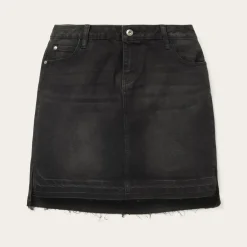 Denim 5-Pocket Skirt-Stetson Clearance