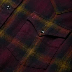 Black Plaid Flannel Western Shirt-Stetson Best