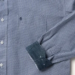 Deco Geo Print Button Front Shirt-Stetson