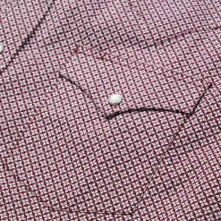 Four Point Geo Print Western Shirt-Stetson Online