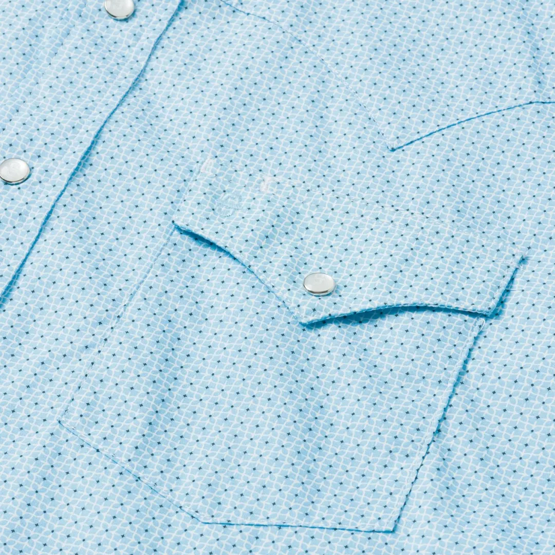 Lattice Print Western Shirt-Stetson Best