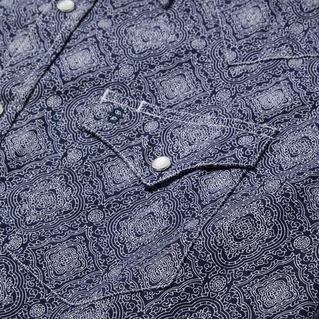 Medallion Print Western Shirt-Stetson Discount