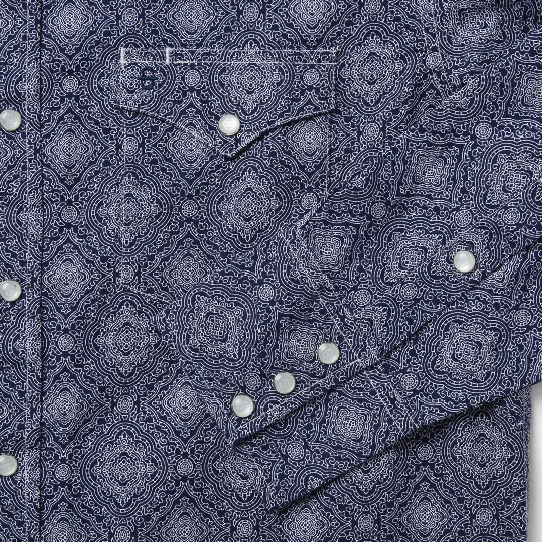 Medallion Print Western Shirt-Stetson Discount