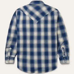 Ombre Plaid Western Shirt-Stetson Clearance
