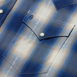 Ombre Plaid Western Shirt-Stetson