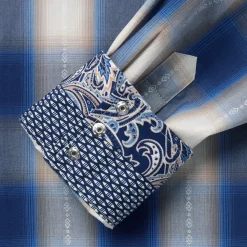 Ombre Plaid Western Shirt-Stetson