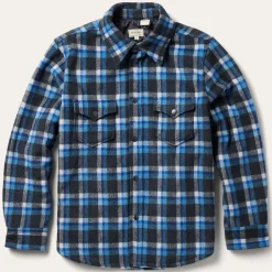 Plaid Quilted Shirt Jacket-Stetson Online