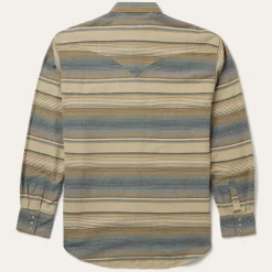 Stripe Flannel Western Shirt-Stetson New