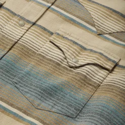 Stripe Flannel Western Shirt-Stetson Sale