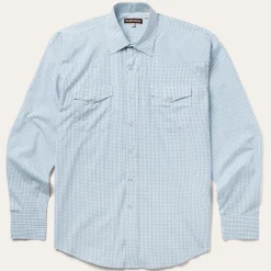 Two Stripe Check Western Shirt-Stetson Online