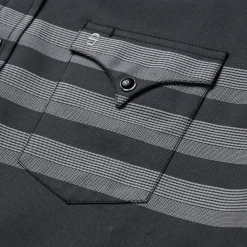 Border Stripe Twill Western Shirt-Stetson Hot