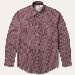 Broken Diamond Print Western Shirt-Stetson