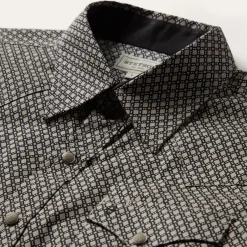 Diamond Print Western Shirt-Stetson Outlet