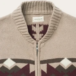 Gray Aztec Cardigan-Stetson New