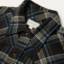 Plaid Flannel Western Shirt-Stetson Clearance
