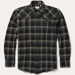 Plaid Flannel Western Shirt-Stetson Discount