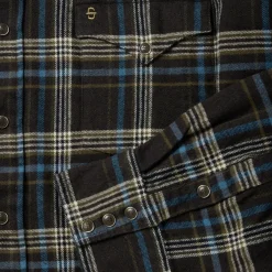 Plaid Flannel Western Shirt-Stetson Discount