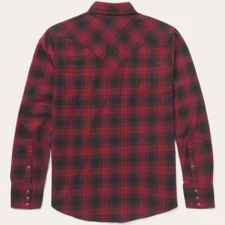 Brushed Twill Plaid Shirt-Stetson Sale