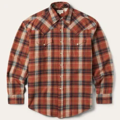 Brushed Twill Plaid Shirt-Stetson Best