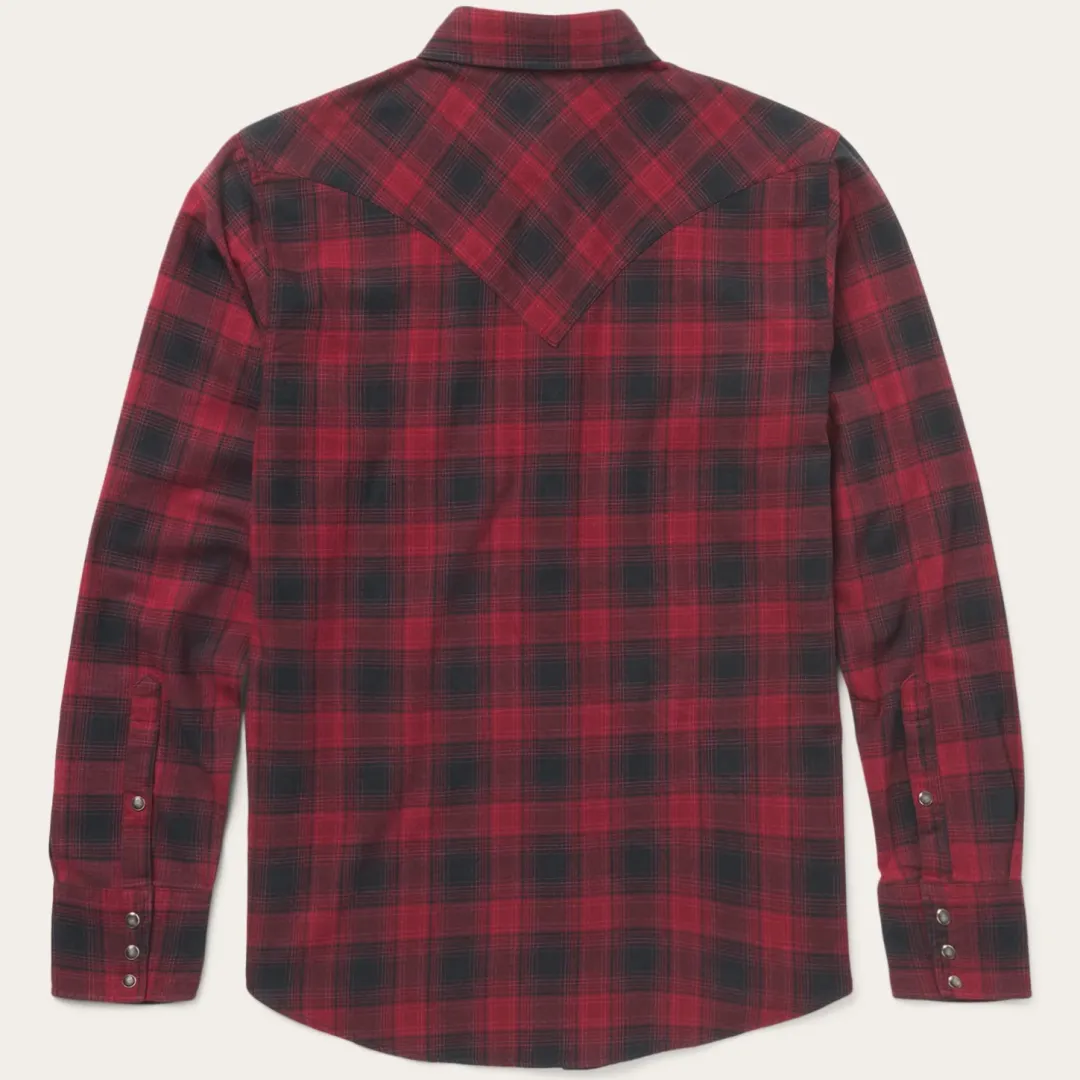 Brushed Twill Plaid Shirt-Stetson Best