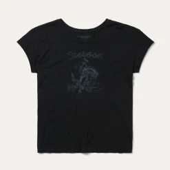 Bucking Cowboy Graphic Tee-Stetson Outlet
