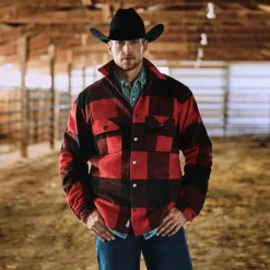 Buffalo Plaid Western Coat-Stetson Hot