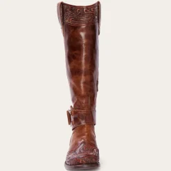 Burnished Cognac Paisley Side Zip Cowboy Boot-Stetson Sale