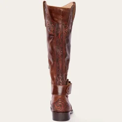 Burnished Cognac Paisley Side Zip Cowboy Boot-Stetson Sale