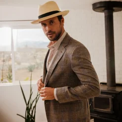 Center Dent Panama Fedora-Stetson Outlet