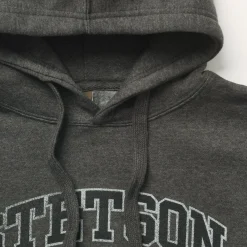 Charcoal Heather Fleece Hooded Sweatshirt-Stetson New