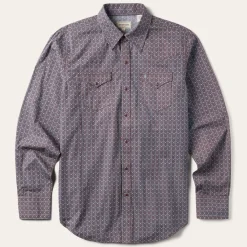 Chevron Grid Shirt-Stetson Discount