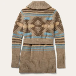 Chunky Knit Tie Sweater in Brown-Stetson Online