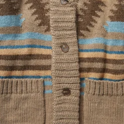 Chunky Knit Tie Sweater in Brown-Stetson Online