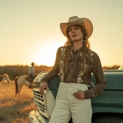 Classic Western Snap Blouse-Stetson Outlet