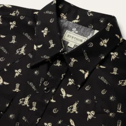 Conversation Print Western Shirt-Stetson Outlet