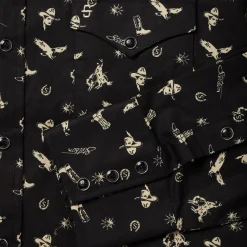 Conversation Print Western Shirt-Stetson New