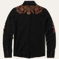 Crepe Western Blouse-Stetson Outlet