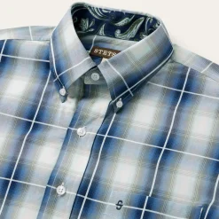 Crystal Plaid Button Down Shirt-Stetson Sale