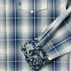 Crystal Plaid Western Shirt-Stetson Clearance