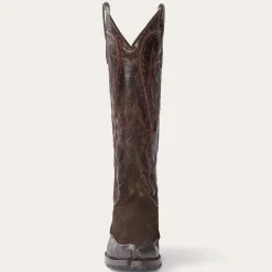 Dakota Suede  Teju Cowboy Boot-Stetson Hot