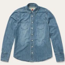 Denim Snap Front Western Shirt-Stetson New