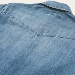 Denim Snap Front Western Shirt-Stetson Outlet